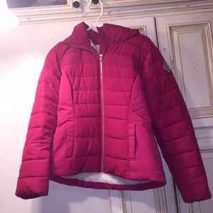 Large Pink Hollister Winter Jacket